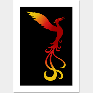 Fiery Phoenix Posters and Art